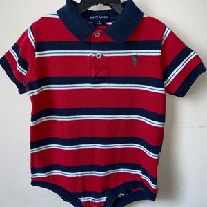Ralph Lauren Striped Onesie